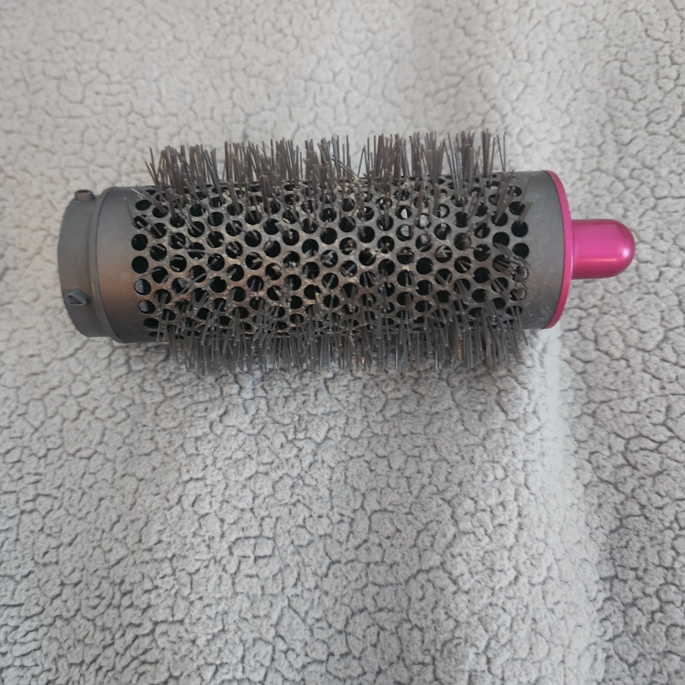 Dyson Airwrap Professional Hair Styling Round Brush - Pink and Gray